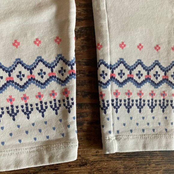 Tea Fair Isle Cozy Leggings Sz 6 - Picture 3 of 4